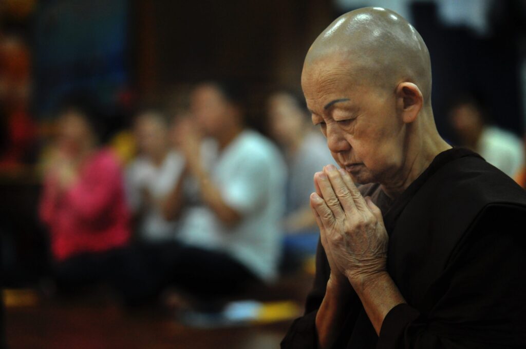 a person praying